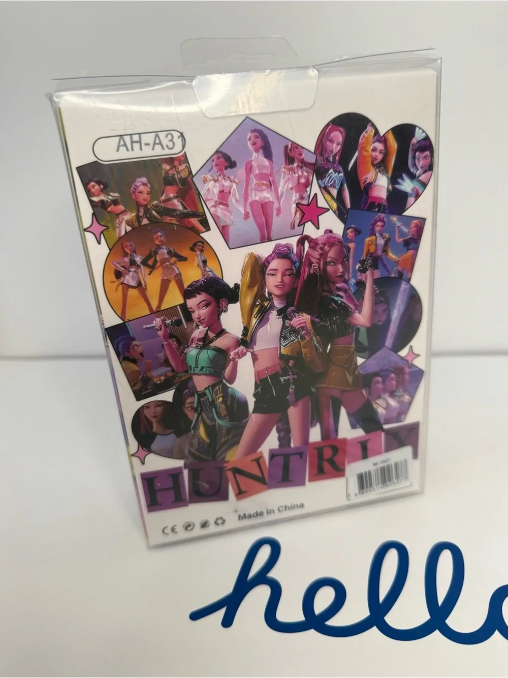 K-Pop Themed Blue Character Wireless Earbuds with Charging Case